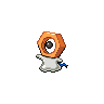 Meltan — mały pikselowy sprite w wariancie shiny