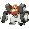 Melmetal — mały pikselowy sprite w wariancie shiny