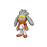 Raboot — mały pikselowy sprite w wariancie shiny