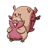 Greedent — mały pikselowy sprite w wariancie shiny