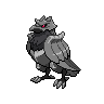 Corviknight — mały pikselowy sprite w wariancie shiny