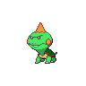 Chewtle — mały pikselowy sprite w wariancie shiny