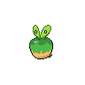 Applin — mały pikselowy sprite w wariancie shiny