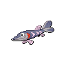 Arrokuda — mały pikselowy sprite w wariancie shiny