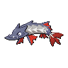 Barraskewda — mały pikselowy sprite w wariancie shiny
