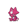 Toxel — mały pikselowy sprite w wariancie shiny