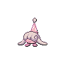 Hatenna — mały pikselowy sprite w wariancie shiny