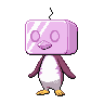 Eiscue — mały pikselowy sprite w wariancie shiny