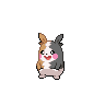 Morpeko — mały pikselowy sprite w wariancie shiny