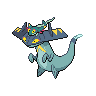 Drakloak — mały pikselowy sprite w wariancie shiny