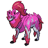 Zamazenta — mały pikselowy sprite w wariancie shiny