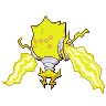 Regieleki — mały pikselowy sprite w wariancie shiny