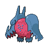 Regidrago — mały pikselowy sprite w wariancie shiny