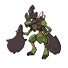 Kleavor — mały pikselowy sprite w wariancie shiny