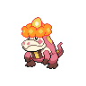 Crocalor — mały pikselowy sprite w wariancie shiny