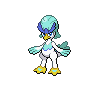 Quaxwell — mały pikselowy sprite w wariancie shiny