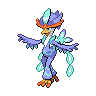 Quaquaval — mały pikselowy sprite w wariancie shiny