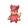 Pawmot — mały pikselowy sprite w wariancie shiny