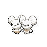 Tandemaus — mały pikselowy sprite w wariancie shiny