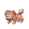 Dachsbun — mały pikselowy sprite w wariancie shiny