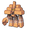 Garganacl — mały pikselowy sprite w wariancie shiny