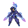 Ceruledge — mały pikselowy sprite w wariancie shiny