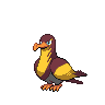 Kilowattrel — mały pikselowy sprite w wariancie shiny