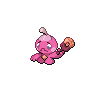 Tinkatink — mały pikselowy sprite w wariancie shiny