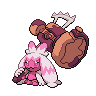 Tinkaton — mały pikselowy sprite w wariancie shiny