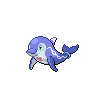 Palafin — mały pikselowy sprite w wariancie shiny