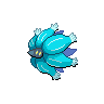 Glimmora — mały pikselowy sprite w wariancie shiny
