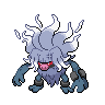 Annihilape — mały pikselowy sprite w wariancie shiny