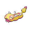 Dudunsparce — mały pikselowy sprite w wariancie shiny