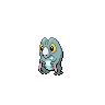 Frigibax — mały pikselowy sprite w wariancie shiny
