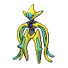 Deoxys (forma Ataku) — mały pikselowy sprite w wariancie shiny