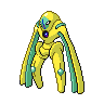 Deoxys (forma Obrony) — mały pikselowy sprite w wariancie shiny