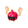 Rotom (Heat) — mały pikselowy sprite w wariancie shiny