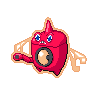 Rotom (Wash) — mały pikselowy sprite w wariancie shiny