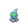 Castform (forma Deszczowa) — mały pikselowy sprite w wariancie shiny