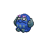 Darmanitan (tryb Zen) — mały pikselowy sprite w wariancie shiny