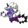 Thundurus (forma Zwierzęca) — mały pikselowy sprite w wariancie shiny