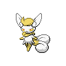 Meowstic (♀) — mały pikselowy sprite w wariancie shiny