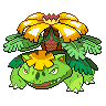 Venusaur (Mega) — mały pikselowy sprite w wariancie shiny