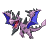 Aerodactyl (Mega) — mały pikselowy sprite w wariancie shiny