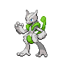 Mewtwo (Mega X) — mały pikselowy sprite w wariancie shiny