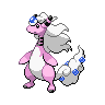Ampharos (Mega) — mały pikselowy sprite w wariancie shiny