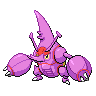 Heracross (Mega) — mały pikselowy sprite w wariancie shiny