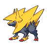 Manectric (Mega) — mały pikselowy sprite w wariancie shiny