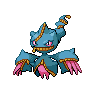 Banette (Mega) — mały pikselowy sprite w wariancie shiny
