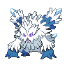 Abomasnow (Mega) — mały pikselowy sprite w wariancie shiny